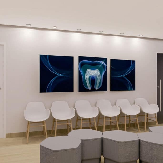 projeto de clínica odontológica feita por escritório de arquitetura