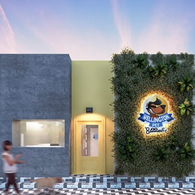 Projeto de pet shop feito por escritório de arquitetura