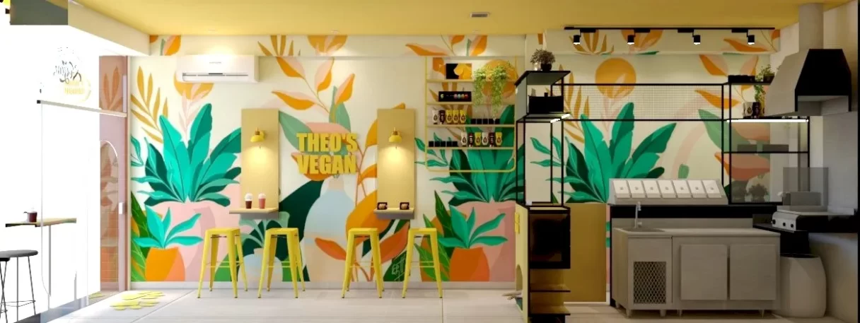 espaço instagramável para restaurantes restaurante vegetariano com espaço instagramável