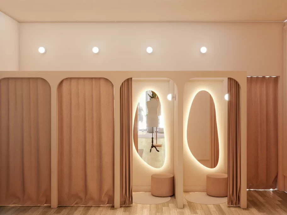 layout de loja de moda infantil