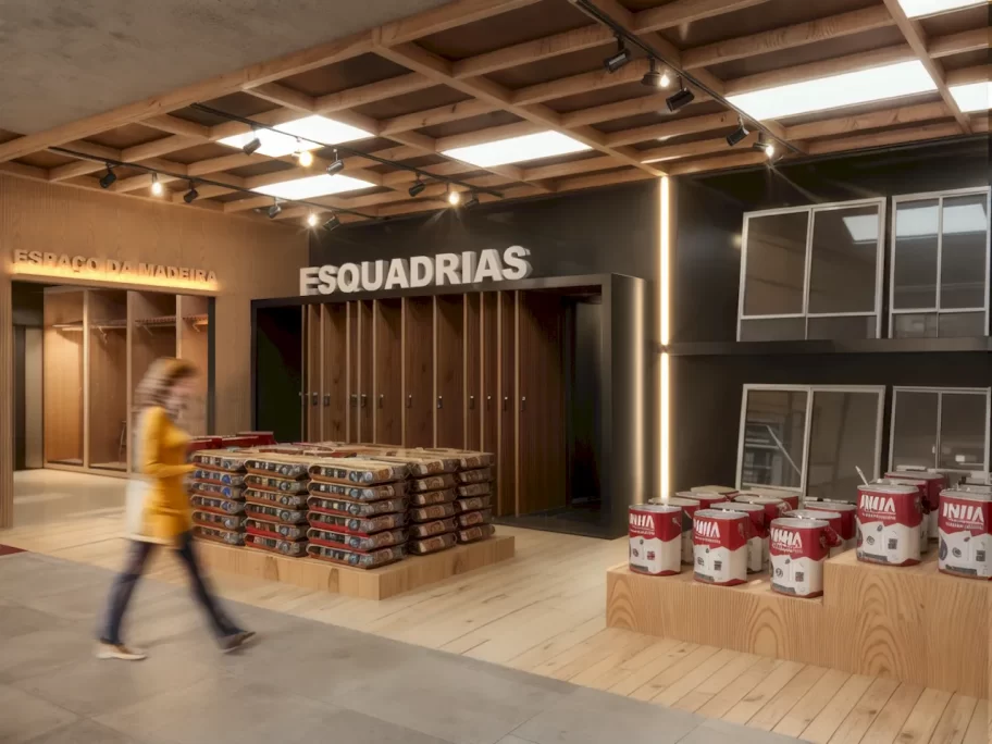 projeto loja material de construção pequena