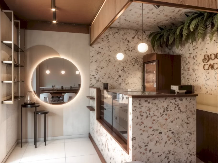 projeto de cafeteria pequena