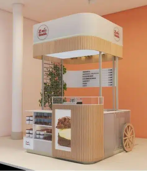 Modelo de quiosque de cafés