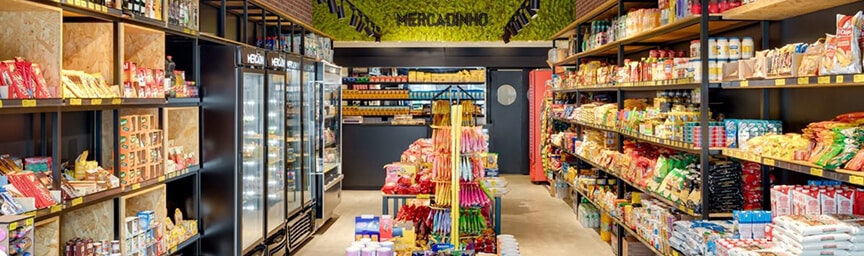 Mini, super e mercados em geral