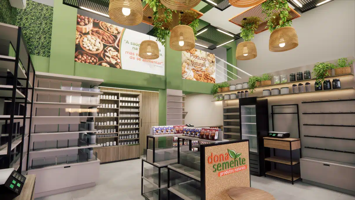 Faturamento por metro quadrado: como a arquitetura pode aumentar sua rentabilidade Projeto arquitetônico otimizado para aumentar o faturamento por metro quadrado no varejo.