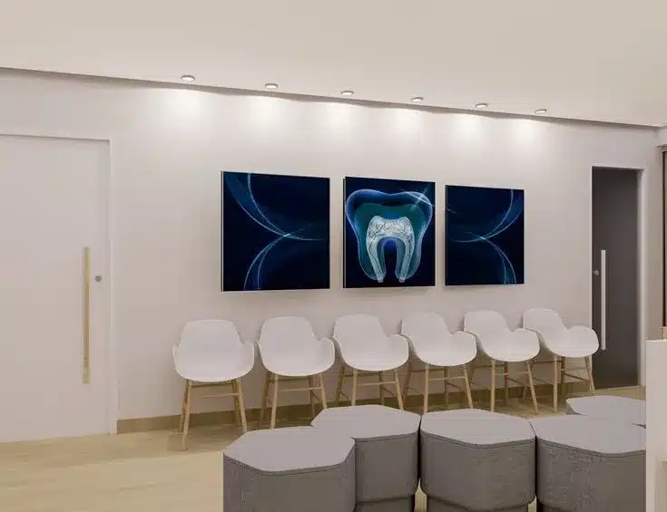 Sala de espera consultório odontológico