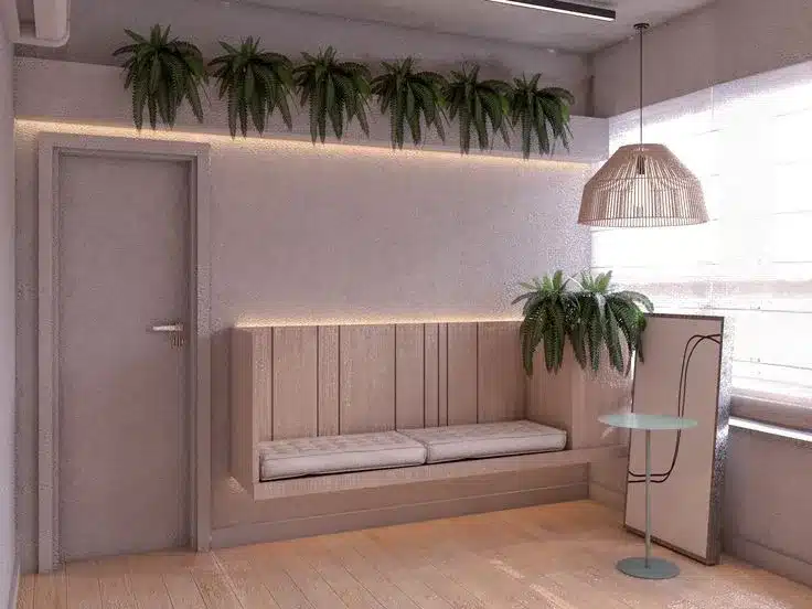 Sala de espera para consultório de psicologia