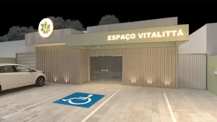 Fachada de consultório odontológico com acessibilidade