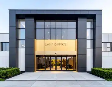 fachada de escritório de advocacia moderna e elegante