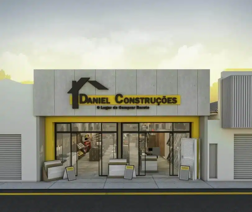 Ideias para fachada de loja de material de construção