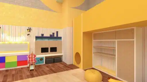 Restaurante com espaço kids