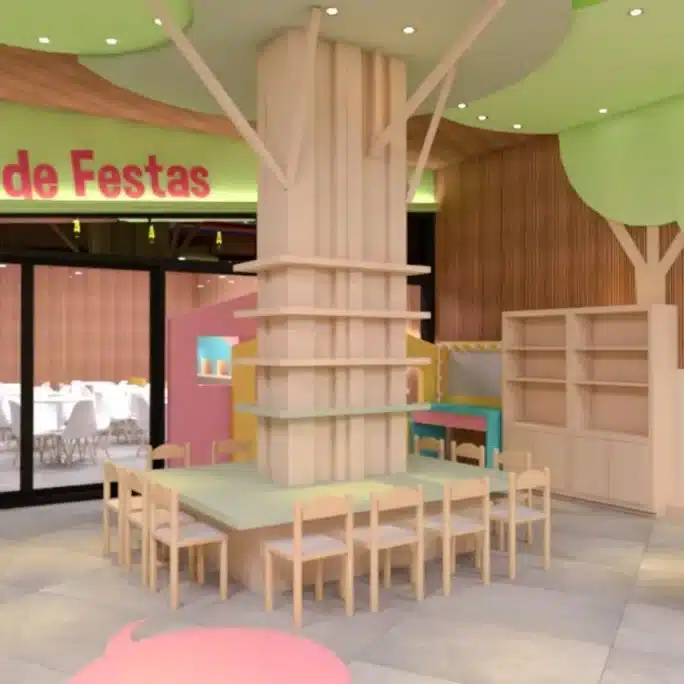 Restaurante com espaço kids integrado