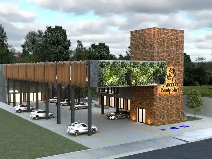 orçamento fachada de loja salão de beleza Orçamento fachada de loja complexa
