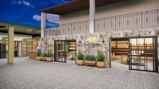 modelo de fachada de loja de hortifruti