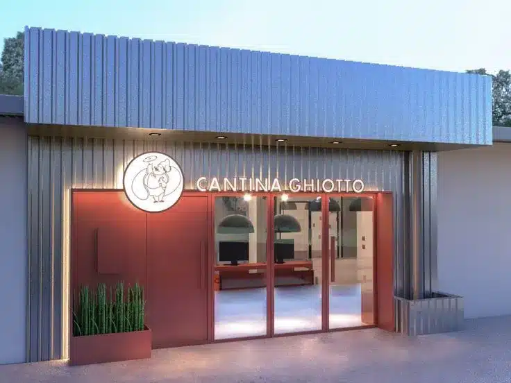 modelo de fachada de pizzaria delivery