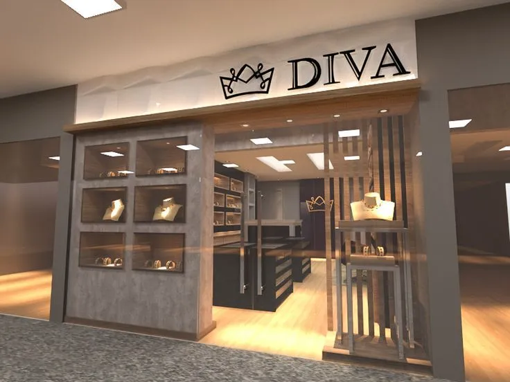 iluminação para vitrine de joias