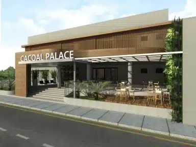 projeto de fachada de hotel moderno