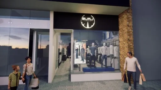 vitrinismo para loja de moda masculina